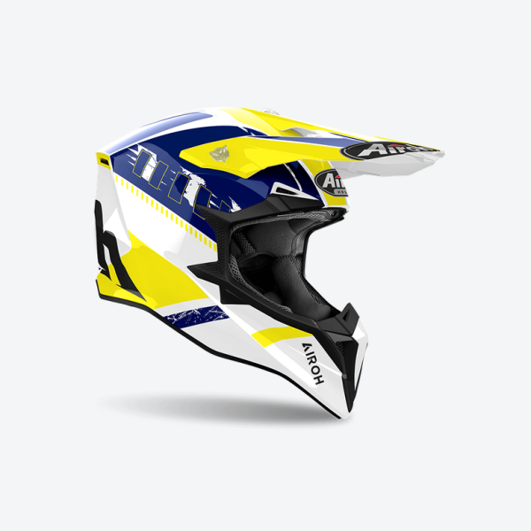 Airoh Wraaap Feel Enduro sisak, kék/piros fényes, 3, nordicamoto.ro