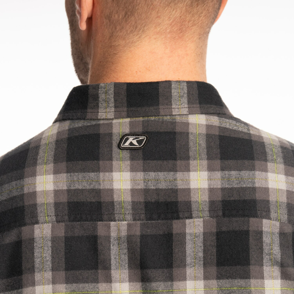 Cămașă flanel bărbați  Klim Alderson Midweight Black - Asphalt, 4, nordicamoto.ro