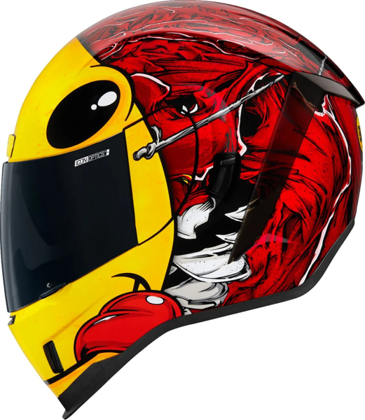 Icon Airform Brozak Mips® sárga/piros L méretű sisak, 13, nordicamoto.ro