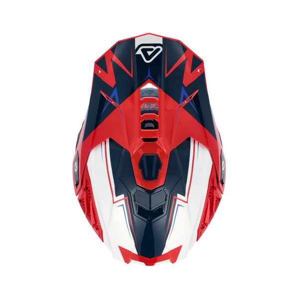 Acerbis Airstrike-x sisak, fehér/kék/piros, M-es méret, 9, nordicamoto.ro