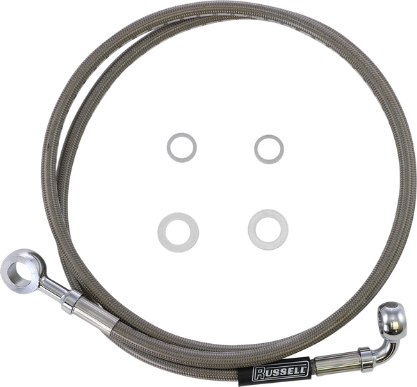 Stock Length Front Brake Line Kit Silver, 1, nordicamoto.ro