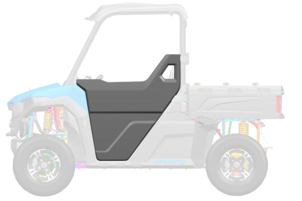 CFMOTO UFORCE 600 / U6 EV UTV bal oldali első ajtó – kék, 9, nordicamoto.ro