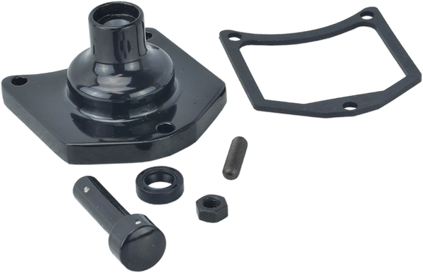 Solenoid End Cover/starter Button Gloss Black, 1, nordicamoto.ro