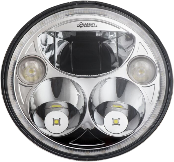 7(r) Trubeam® Headlamp Chrome, 1, nordicamoto.ro