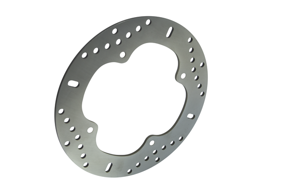 Round D-series Fixed Offroad Brake Rotor Gold, Polished Steel, Zinc, 1, nordicamoto.ro