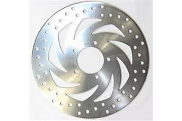Round D-series Scooter Brake Rotor Silver, Stainless Steel, Zinc, 1, nordicamoto.ro