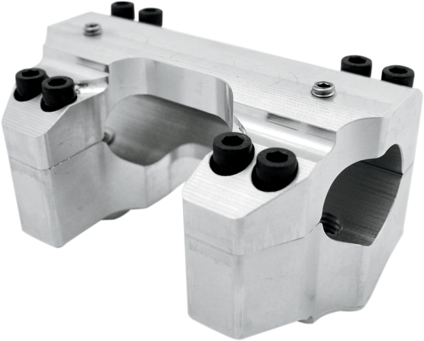 Handlebar Clamp Set Silver, 1, nordicamoto.ro