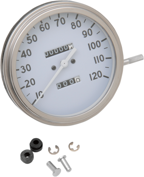 5(r) Fl-style 2:1 Speedometer White, 1, nordicamoto.ro