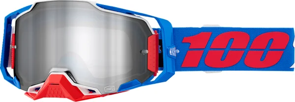 Ochelari 100% Armega White/Red/Blue ONE SIZE, 1, nordicamoto.ro