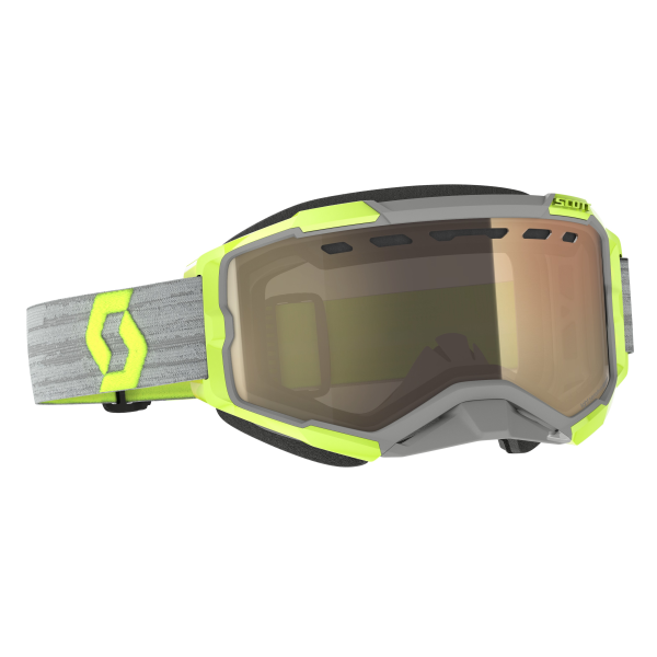 Scott Goggle Fury LS Snow Cross grey/yellow light sensitive bronze chrome, 1, nordicamoto.ro