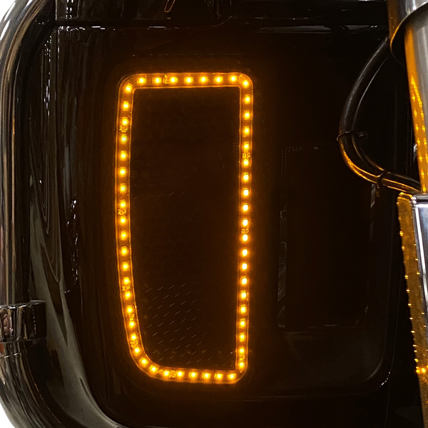 Lower Fairing Amber Light Inserts Black, 1, nordicamoto.ro
