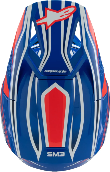 Alpinestars Youth S-m3 Wurx gyermek sisak, fekete/kék/piros/fehér, S méret, 5, nordicamoto.ro
