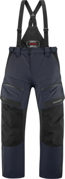 Pantaloni Textil Icon Raiden Blue M, 1, nordicamoto.ro