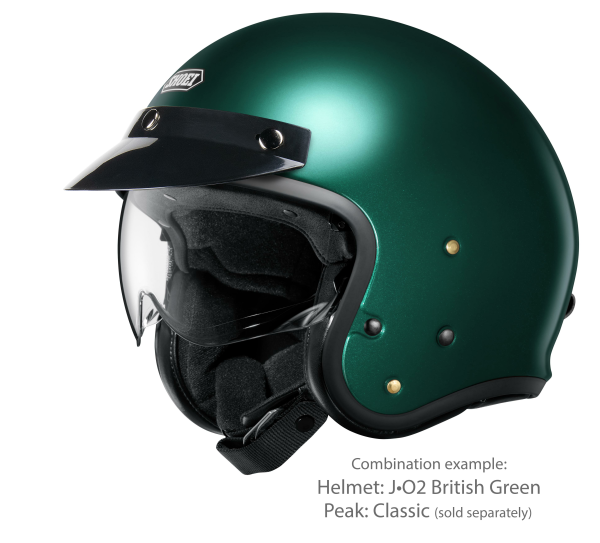 SHOEI J.O2 „British Green Jet” sisak, M-es méret, 2, nordicamoto.ro