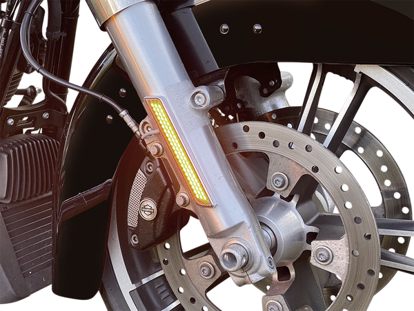 Universal Led Front Fork Lightz Chrome, 2, nordicamoto.ro