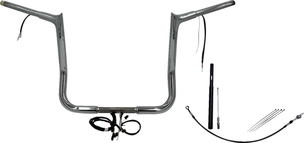 Plug & Play Ez Install 1-1/4(r) Pointed Top Handlebar Kit Silver, 3, nordicamoto.ro