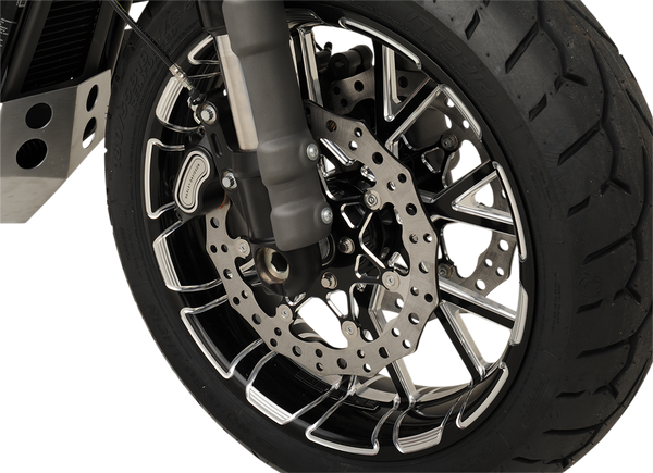 Two-piece Floating Brake Rotor Black, Silver, 2, nordicamoto.ro