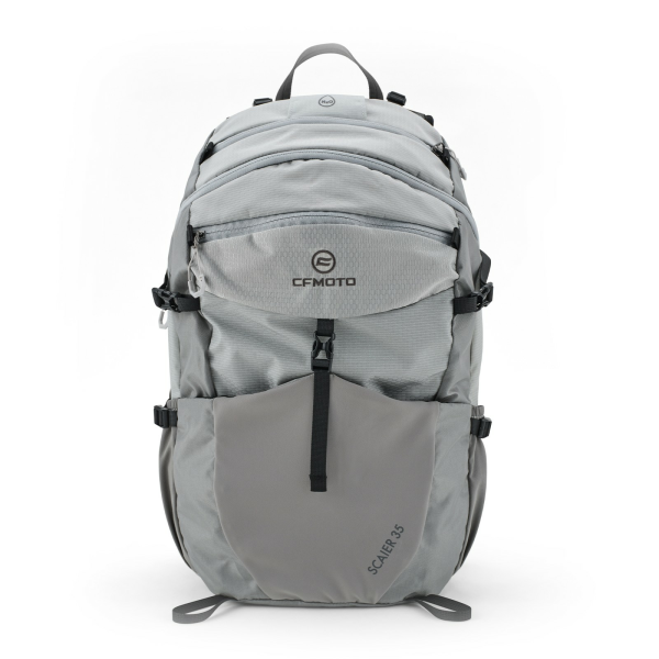 RUCSAC DRUMEȚIE CFMOTO 35L GRI ARGINTIU, 1, nordicamoto.ro