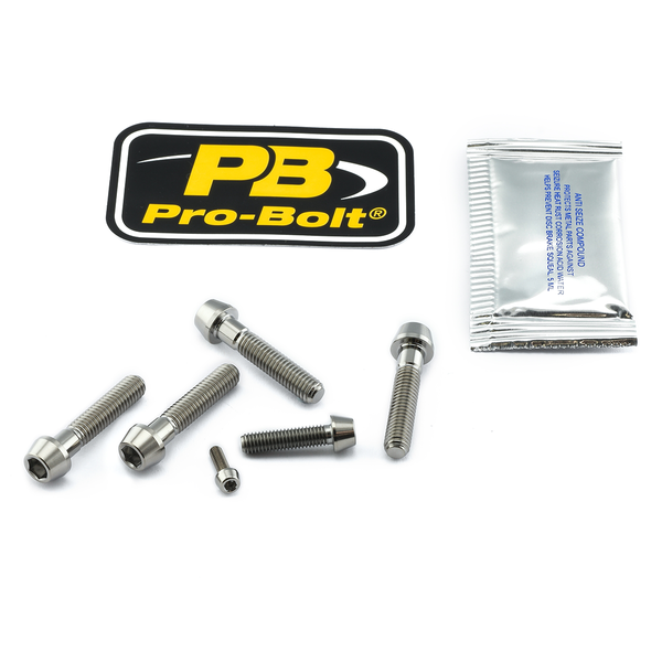 Titanium Brake & Clutch Lever Perch Pinch Bolt Kit, 1, nordicamoto.ro
