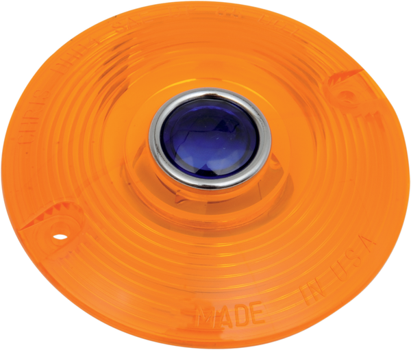 Turn Signal Lenses Amber, Blue, 1, nordicamoto.ro