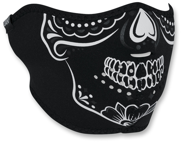 Neoprene Half-face Mask Black, White, 1, nordicamoto.ro