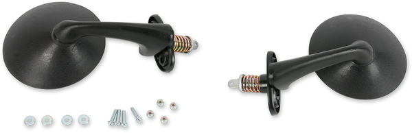 Spring-loaded Mirrors Black, 1, nordicamoto.ro