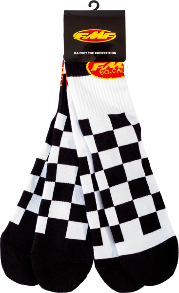 Socks Fmf Checker Black, White, 1, nordicamoto.ro