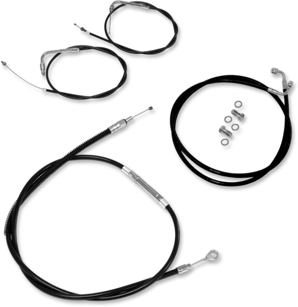 Black Handlebar Cable/line Kit Silver, 1, nordicamoto.ro