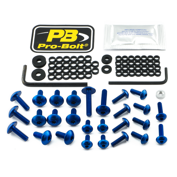 Fairing Bolt Kit For Kawasaki Blue, 1, nordicamoto.ro