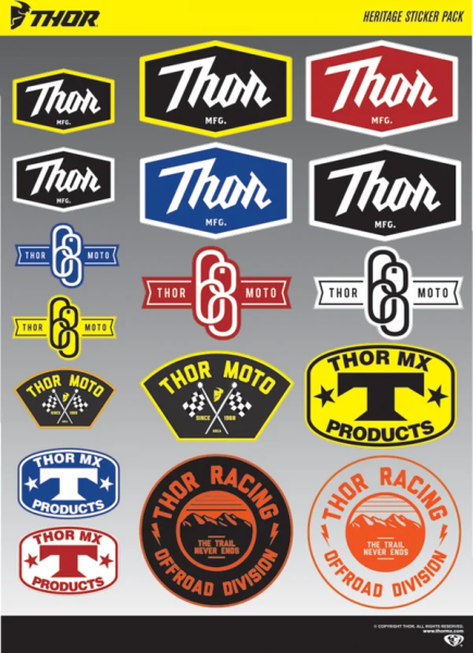 Kit Stickere Thor Decal Heritage, 1, nordicamoto.ro