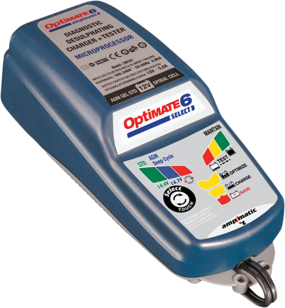 Optimate 6 Select Battery Charger/power Supply Silver, 3, nordicamoto.ro