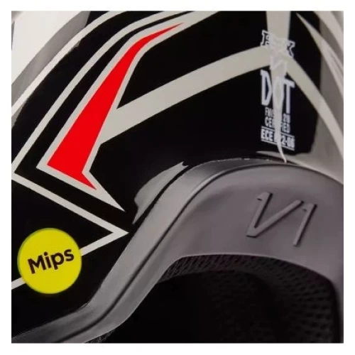 Fox V1 Goat Strafer Black YM gyermek sisak, 7, nordicamoto.ro
