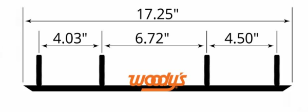 Woodys Trail Hardweld 6" 60° futólemezek C&A; Pro, 1, nordicamoto.ro