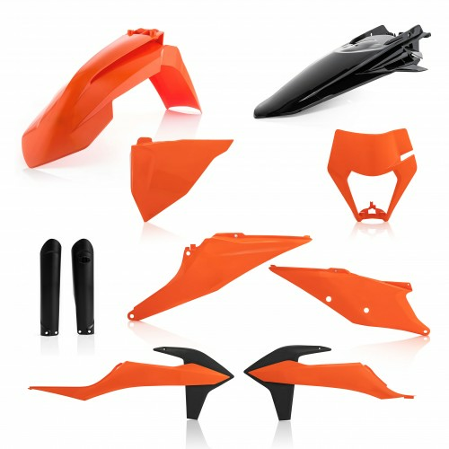 Acerbis teljes műanyag készlet a KTM EXC/EXC-F 2020–2023-as modellekhez, fekete, 4, nordicamoto.ro