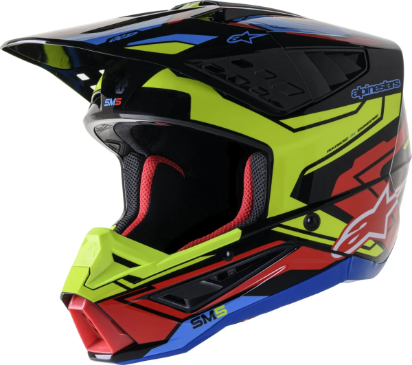 Alpinestars Supertech M5 Action 2 sisak, fekete/sárga/piros, XL méret, 1, nordicamoto.ro
