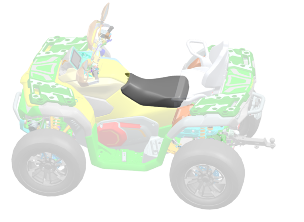 FŰTÖTT ATV-ÜLÉS CFMOTO CFORCE 800 / 850 / 1000 – FEKETE, 1, nordicamoto.ro