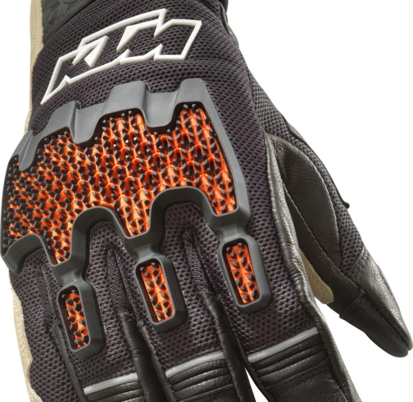 KTM ADV R V2 kesztyű – bézs/narancs/fekete – M/9-es méret, 3, nordicamoto.ro