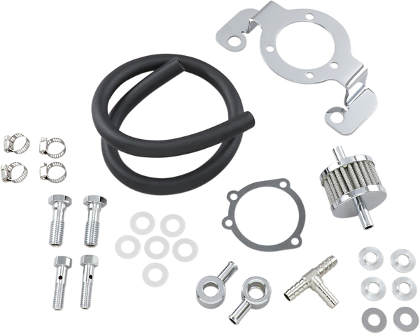 Crankcase Breather/support Bracket Kit Black, 1, nordicamoto.ro