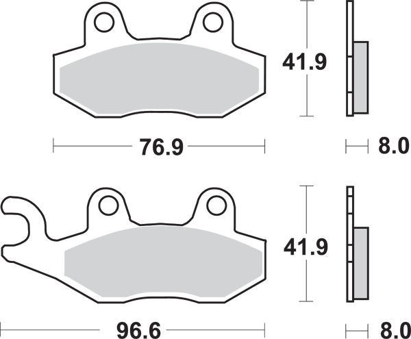 Ls Street Excel Sintered Rear Brake Pads, 1, nordicamoto.ro