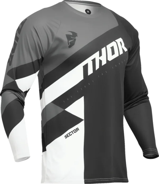 Tricou Copii Thor Sector Checker Black/Gray XL, 1, nordicamoto.ro
