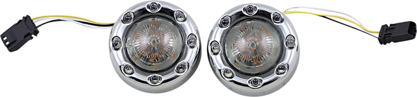 Probeam® Bullet Ringz 1157 Front Turn Signals Chrome, 1, nordicamoto.ro