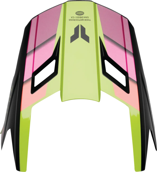 Cozoroc Thor Fleet Defy gyermek sisak – rózsaszín/zöld/fekete, 1, nordicamoto.ro