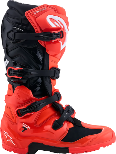 Alpinestars Tech 7 Enduro csizma, fluoreszkáló piros/fekete, 38-as méret, 7, nordicamoto.ro