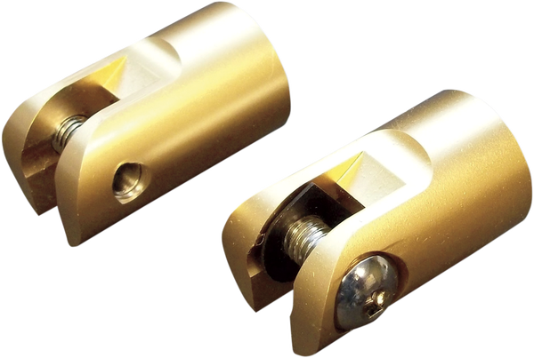 Brass Footpeg Mounts Brass, 1, nordicamoto.ro
