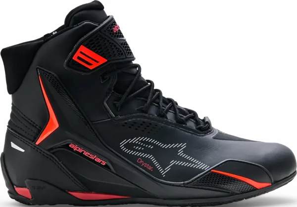 Alpinestars Faster-4 Drystar® cipő, fekete/piros, 13-as méret, 7, nordicamoto.ro