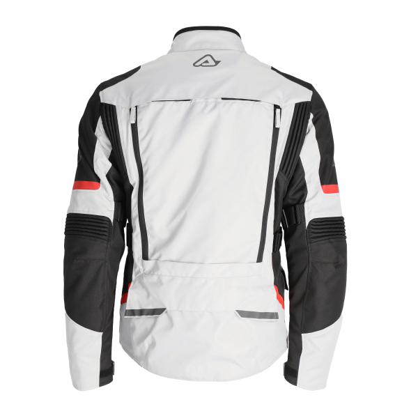 Acerbis CE X-Rover motorkerékpáros dzseki, szürke/piros, XS, 15, nordicamoto.ro