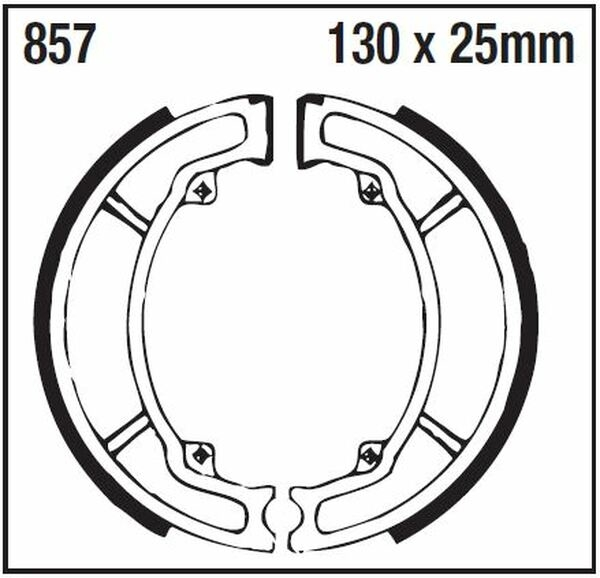 Standard Brake Shoes, 2, nordicamoto.ro