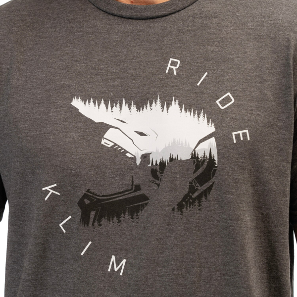 Tricou Klim Ride Tri-blend Heathered Charcoal - Monument, 9, nordicamoto.ro