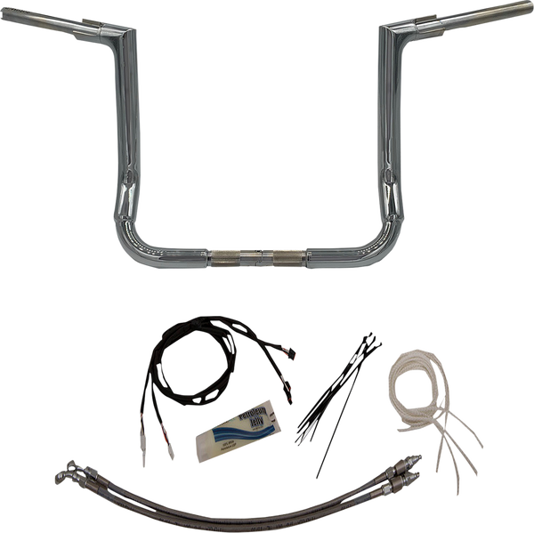 1-1/2(r) Ez Install Flat Top Handlebar Kit Silver, 1, nordicamoto.ro
