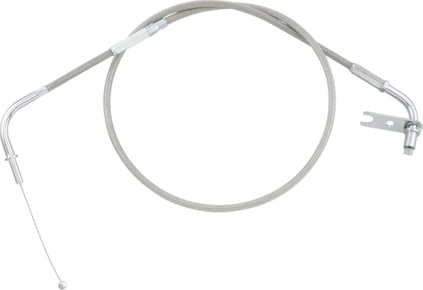 Armor Coat rozsdamentes acél fojtószelep-/alapjárati kábel cruiser motorkerékpárokhoz – Silver Standard modell, 1, nordicamoto.ro